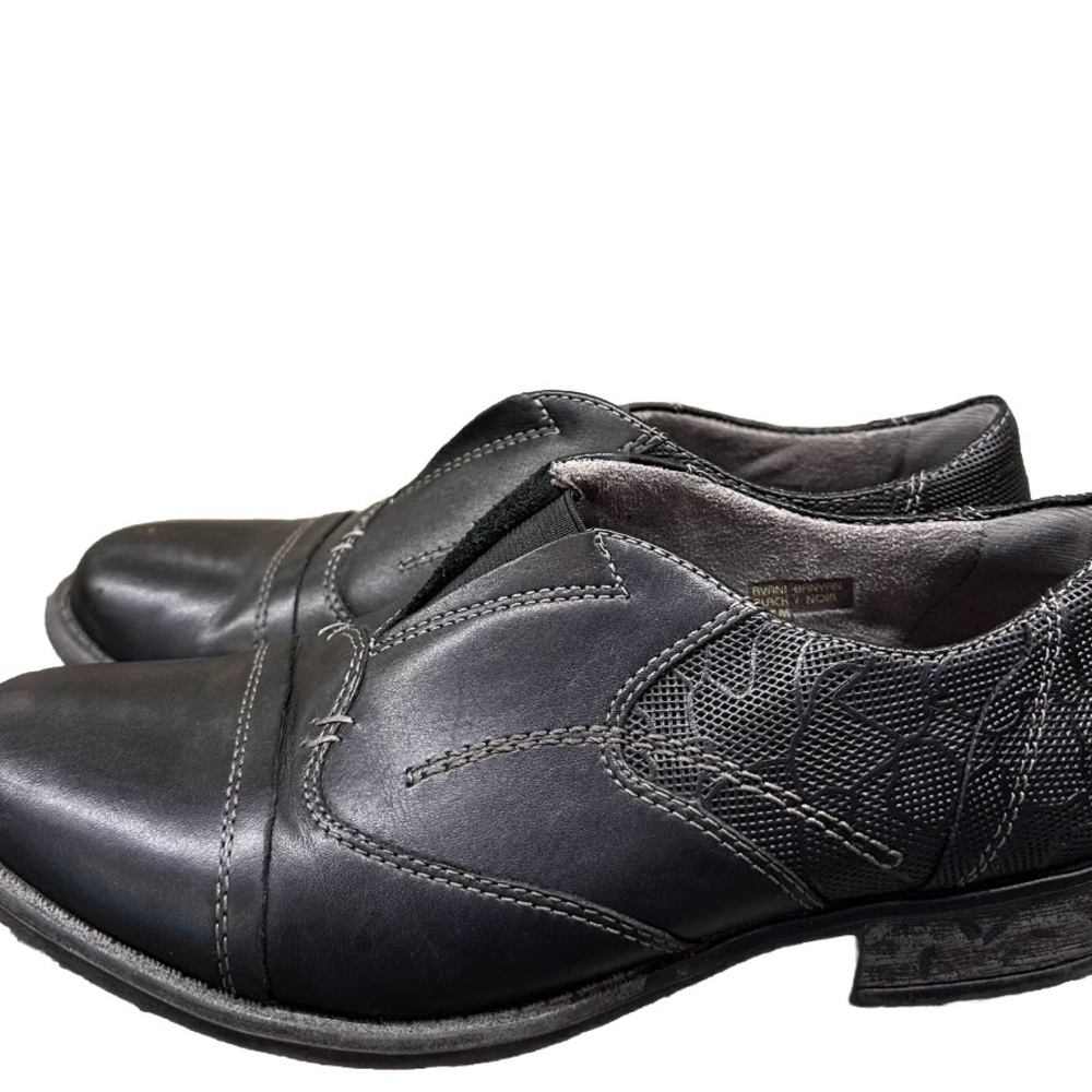 Earth Banyan Black Leather Loafers Women’s Size 8.5